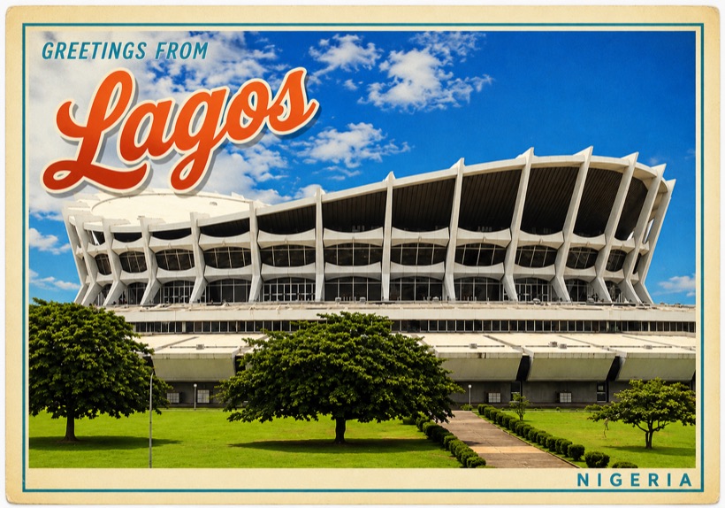 Vintage Lagos postcard